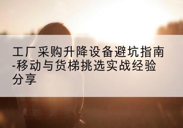 太和移动式升降机怎么选-工厂采购升降设备避坑指南-移动与货梯挑选实战经验分享